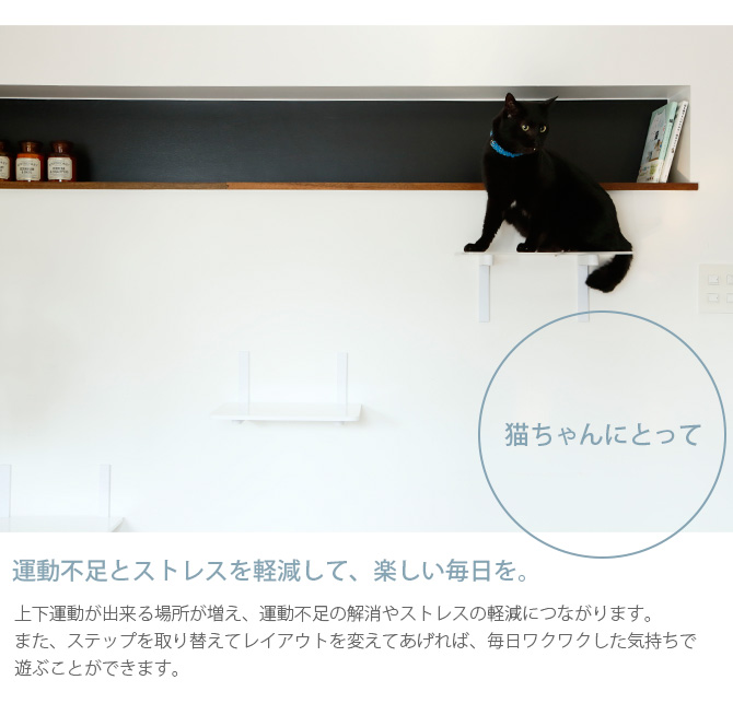猫 賃貸 小さい穴 キャットステップ キャットウォーク 壁 DIY
