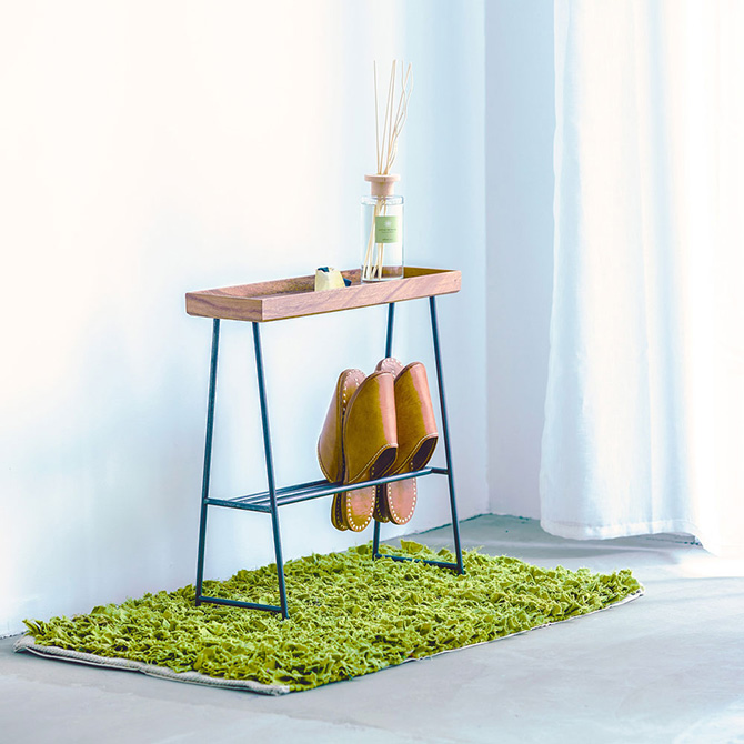 スリッパラック 収納 木製 アイアン おしゃれ shesay シセイ 飾り棚に