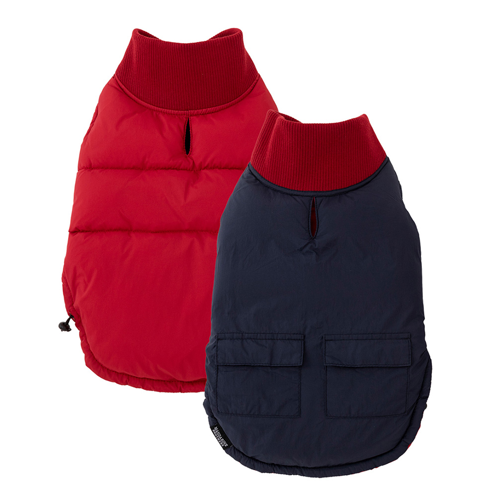 マンダリンブラザーズ リバーシブルダウンベスト　犬用品　ペットグッグ　犬服 Mandarine brothers（マンダリンブラザーズ）REVERSIBLE DOWN