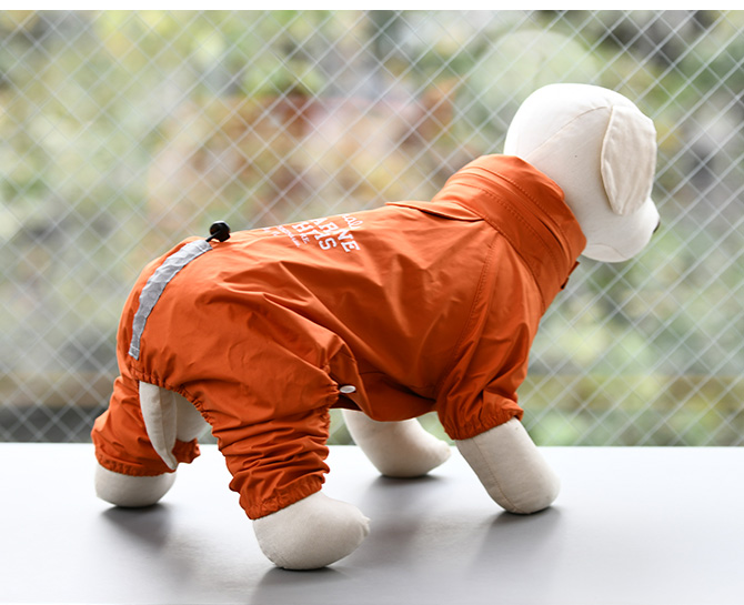 犬用 レインコート レインスーツ 雨合羽 カッパ MANDARINE