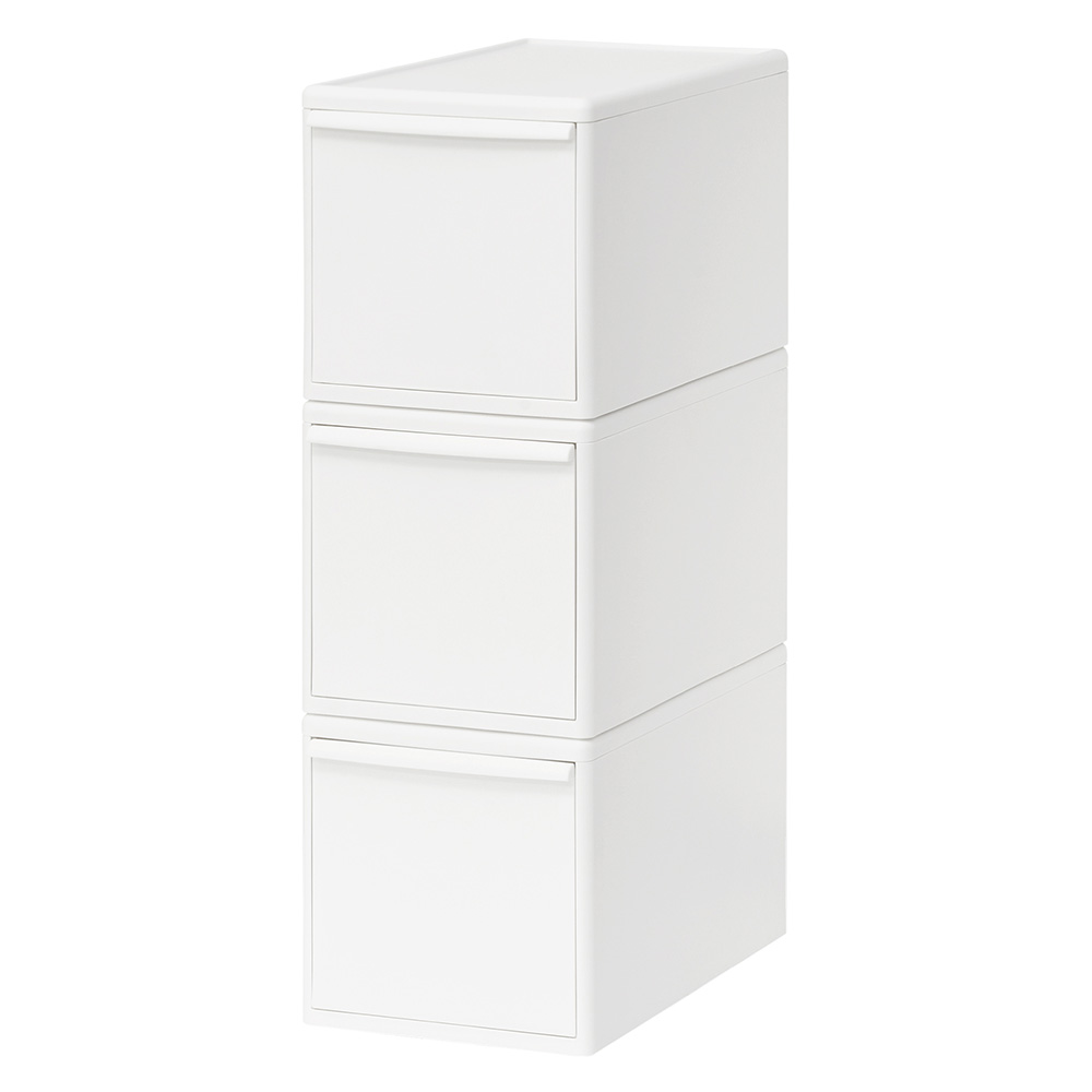 収納ケース 引き出し 幅25.5 チェスト おしゃれ like-it ライクイット 組み合わせて使える収納ケース ミディL 3個組 |  | 01