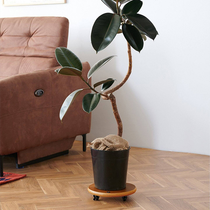 トレー キャスター プランター用 円形 おしゃれ ジャーナル