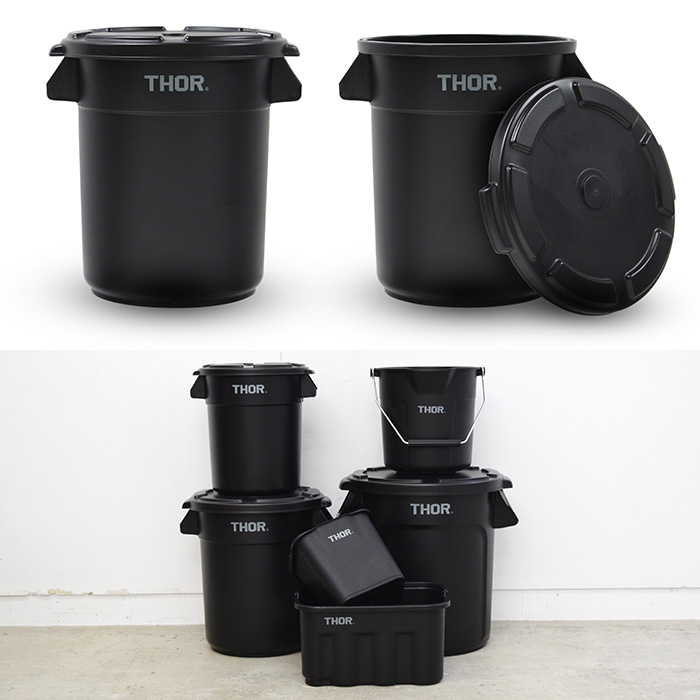 ごみ箱 NEIGHBORHOOD SRL THOR ROUND CONTAINER NEIGHBORHOOD - Thor SRL Round Container Mini | HBX