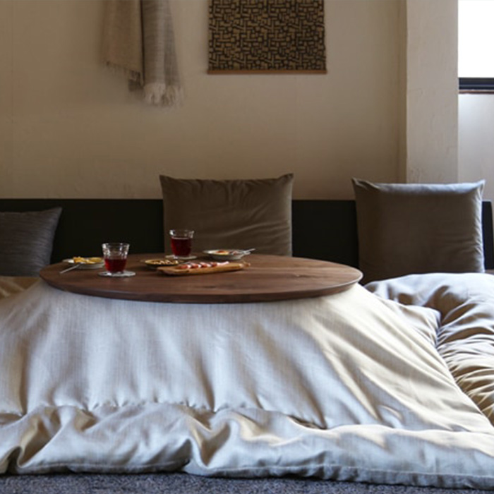 こたつテーブル 長方形 おしゃれ 日本製 無地 ファブリック こたつ布団