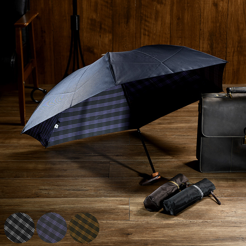 傘 メンズ ブランド 高級 Ramuda 折りたたみ傘 6本骨 55cm 日本製 ミニ