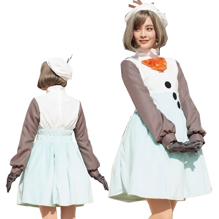 ハロウィン コスプレ ディズニー レディース 大人 オラフ アナと雪の 