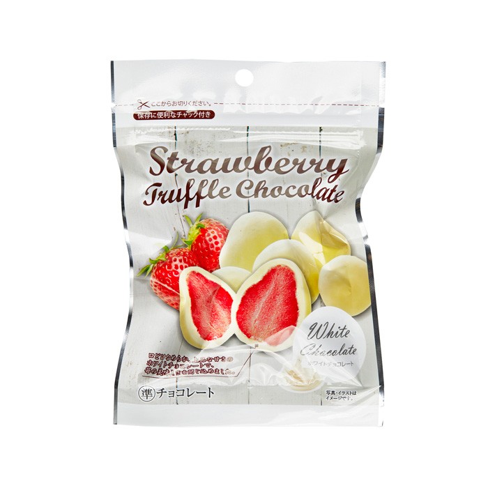 ストロベリー トリュフ チョコレート ホワイトチョコレート 60g 日本製 いちご 苺 フリーズドライ イチゴチョコ いちごチョコ メール便 送料無料 Do Zakka Green 通販 Yahoo ショッピング