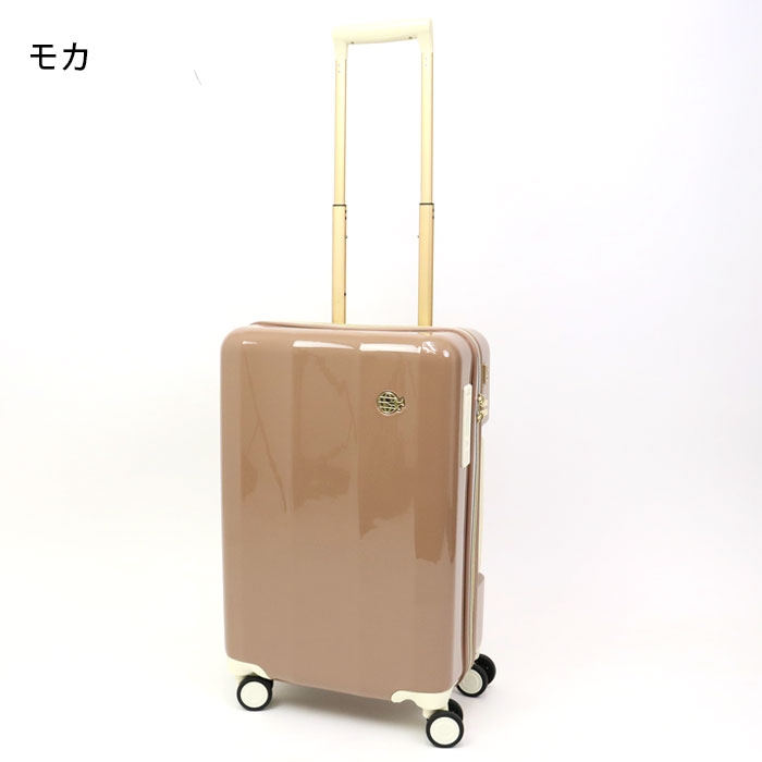 スーツケース 機内持ち込み Sサイズ かわいい キャリーケース レディース TRAVEL EARTH 35L TE-0826-50 ファスナータイプ