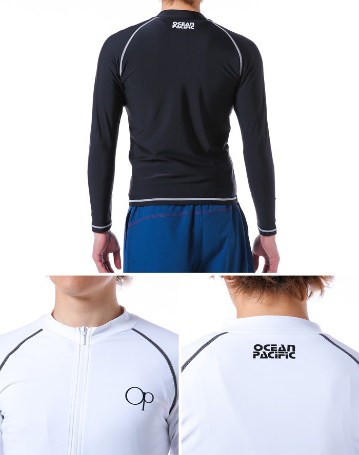 市場 ラッシュガード オーピー ジップアップ メンズ シンプル 半袖
