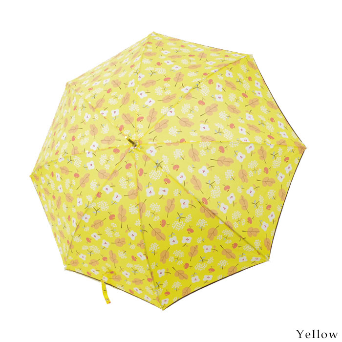 傘 レディース 長傘 おしゃれ 雨傘 植物柄 全5色 85cm 20-2206 かわいい 花柄 アンブレラ グラスファイバー骨 レイングッズ 雨 プ｜gita｜02