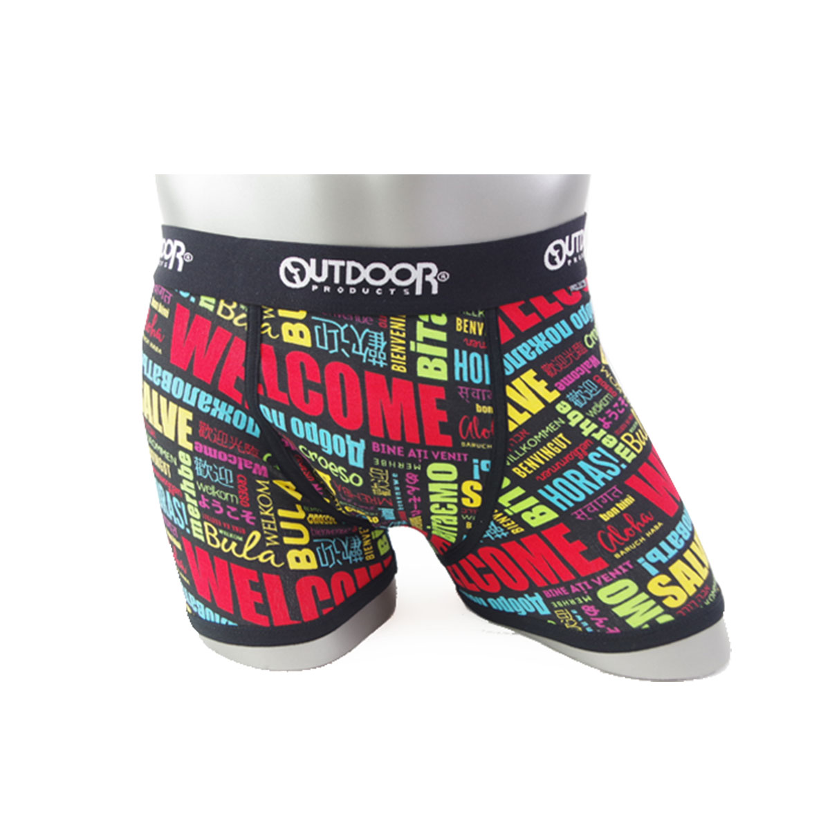 メール便 アウトドア ボクサーパンツ メンズ パンツ メンズ下着 outdoor products ウェルカム柄 全2色 M L LL AD4011