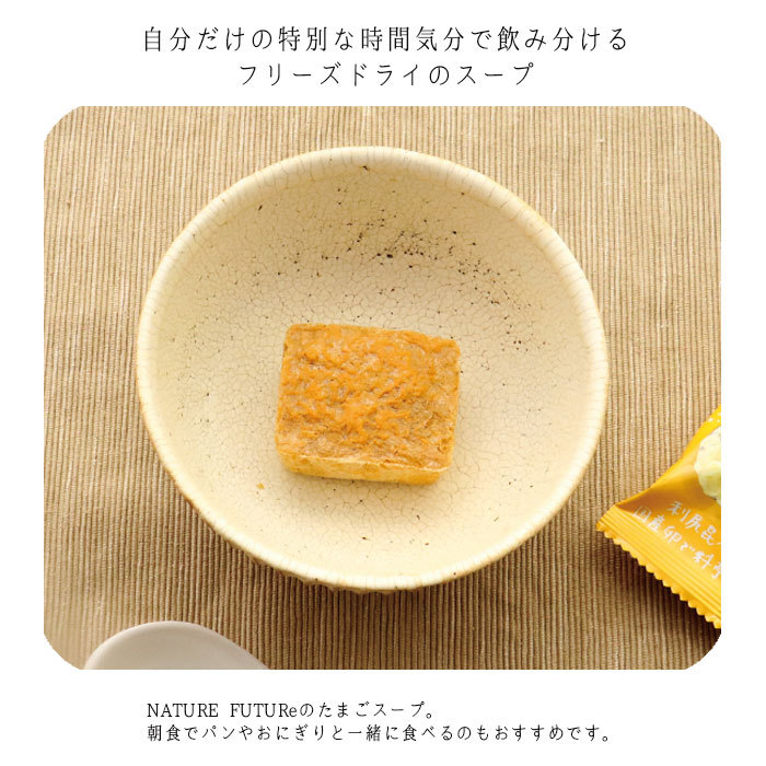 メール便 スープ フリーズドライ インスタント NATURE FUTURe 和だし玉子スープ たまご 卵 玉子スープ 野菜 食品 即席 具だくさん  :taccos15:zakka green - 通販 - Yahoo!ショッピング