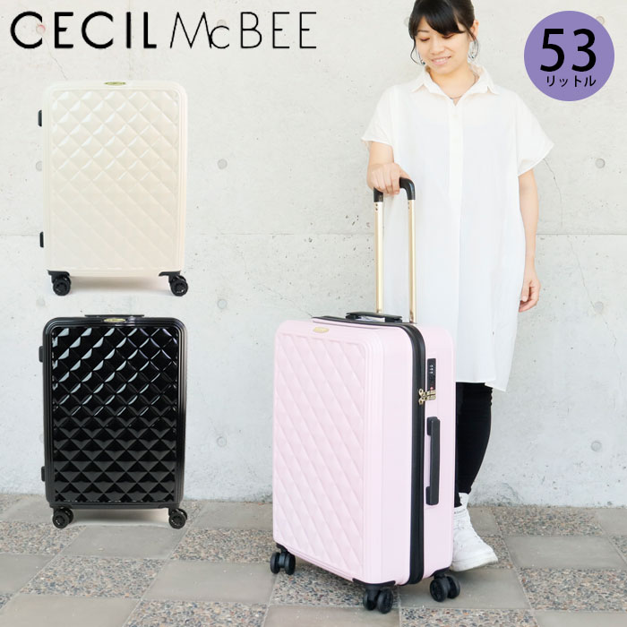 スーツケース Mサイズ CECIL McBEE セシルマクビー キルト キャリー 