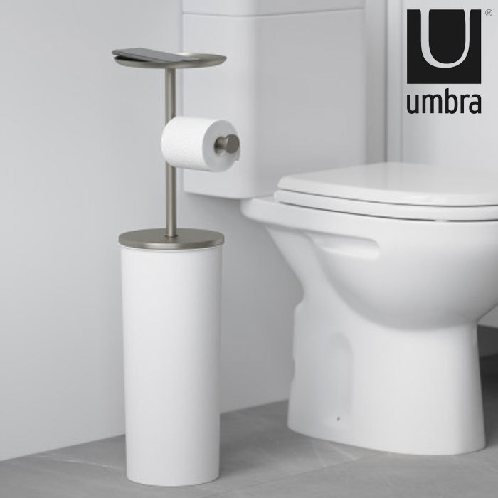 トイレットペーパーホルダー トイレットペーパー収納 トイレットペーパー ストッカー ホルダー umbra アンブラ ポータルー トイレ収納 縦型 ス