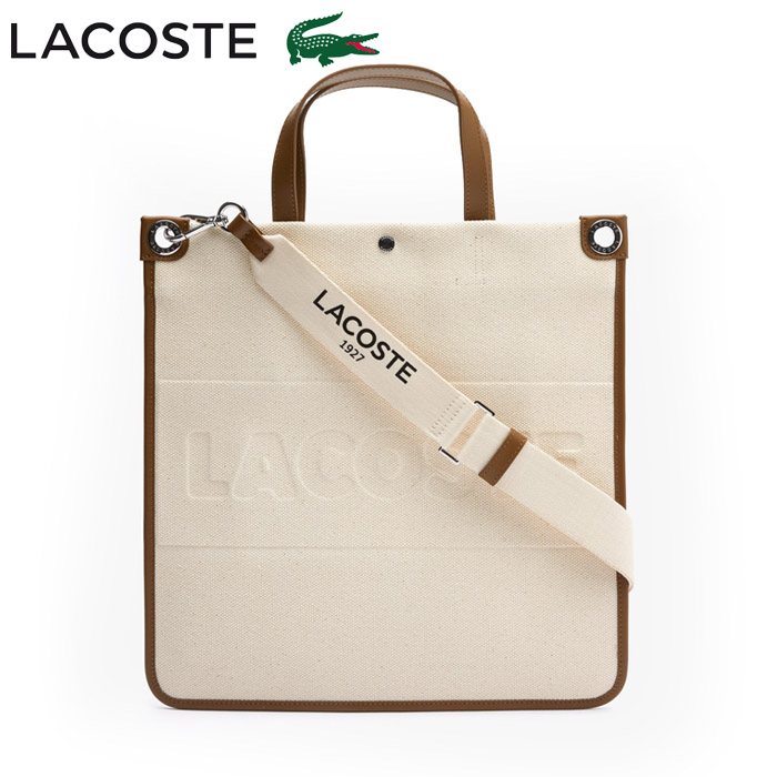 トートバッグ レディース キャンバス ブランド ラコステ LACOSTE 