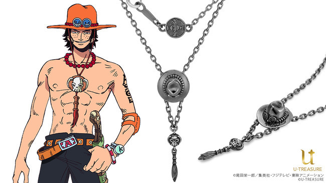 ONE PIECE アニメ ワンピース グッズ ネックレス アクセサリー エース