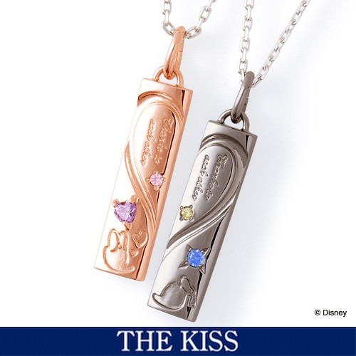 ディズニー ペアネックレス ドナルド&デイジー ペアグッズ レディース アクセサリー THE KISS ザキス ザキッス プレゼント