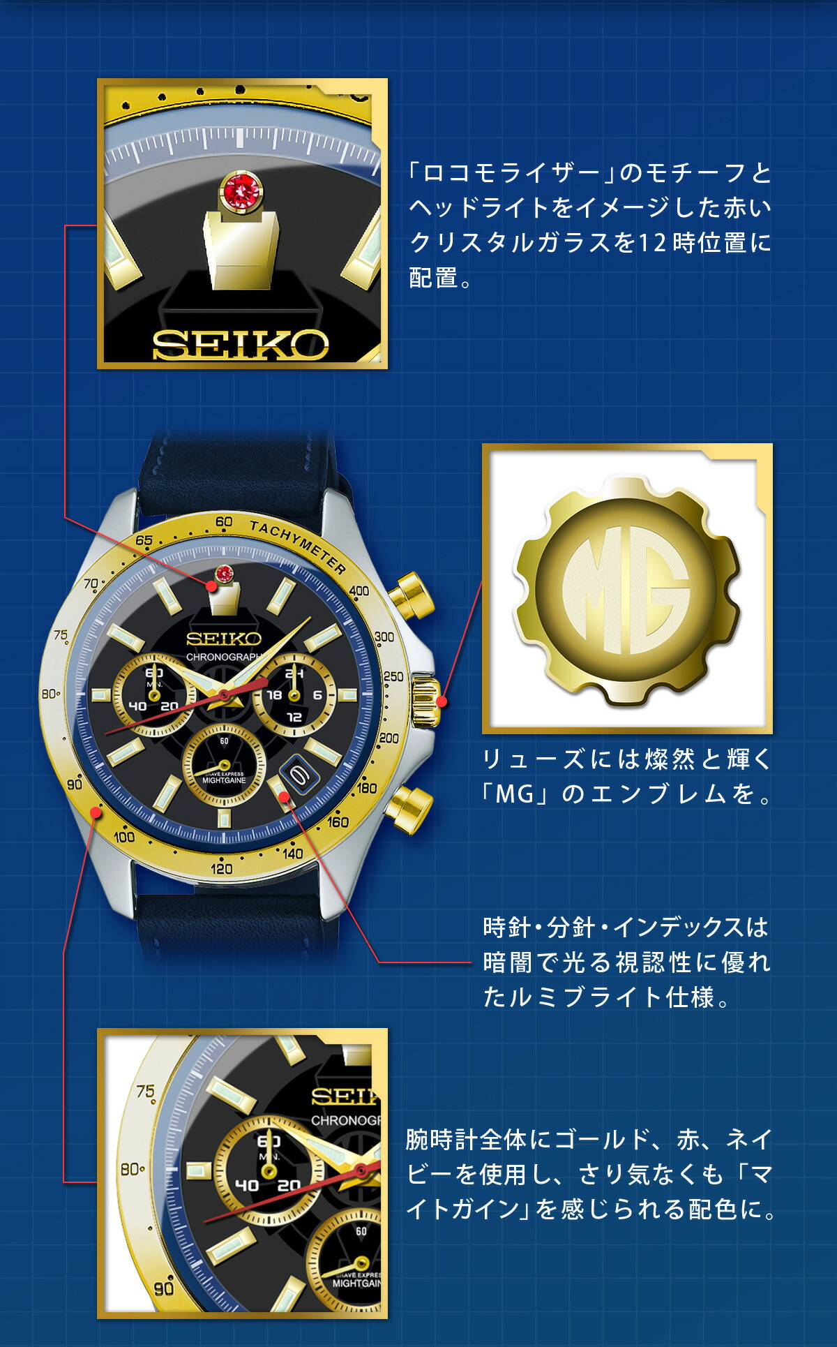 勇者特急マイトガイン 腕時計 SEIKO セイコー 30th Anniversary 限定 