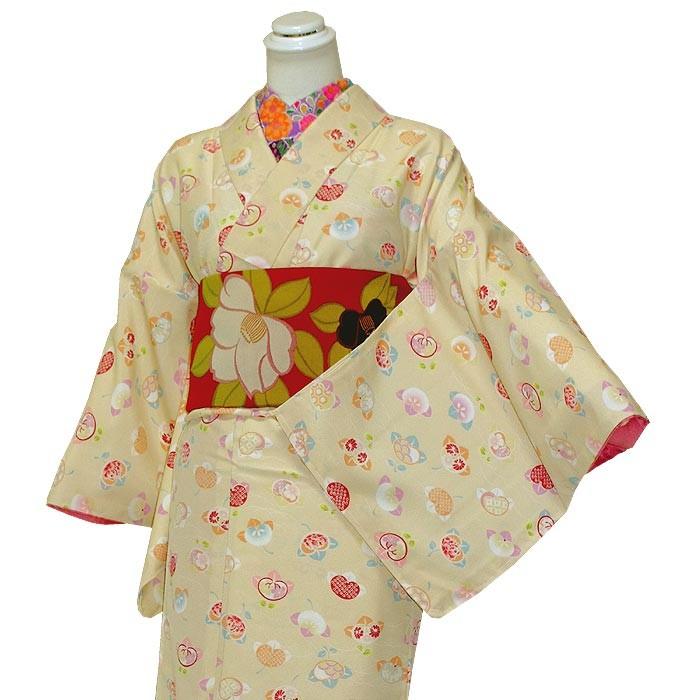 魅力の 着物 【単品】 洗える着物 夏の着物 ポリエステル製 紗 キモノ 着物・浴衣