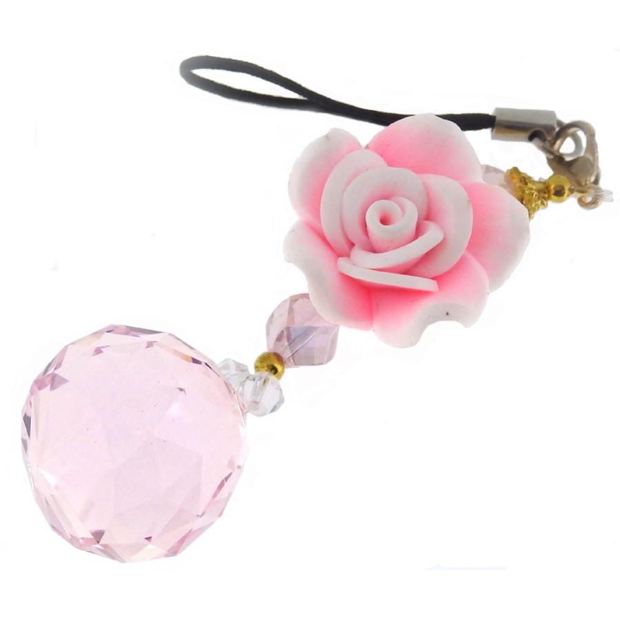小花が咲いた サンキャッチャー ストラップ 全7カラー 2cm|giyaman-jewellery|08