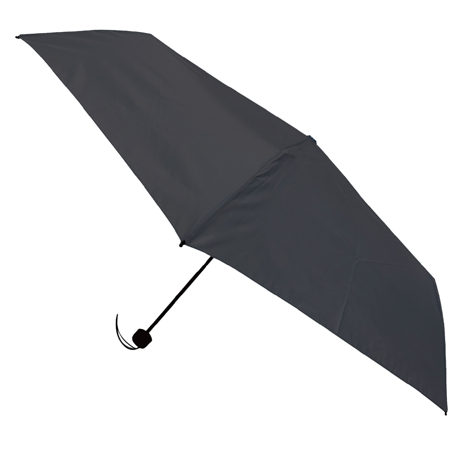 ６本骨５５ｃｍ　晴雨兼用　折畳み傘　黒　送料無料
