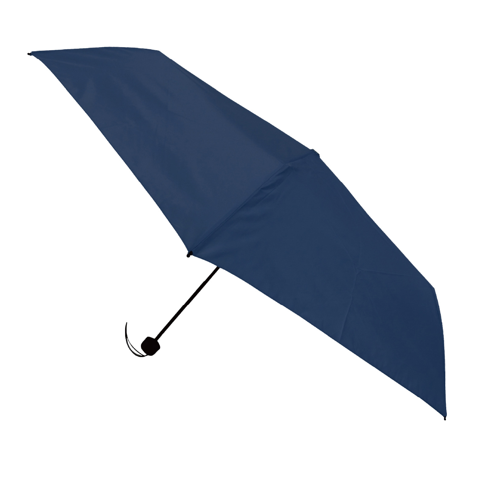 ６本骨５５ｃｍ　晴雨兼用　折畳み傘　ネイビー　送料無料