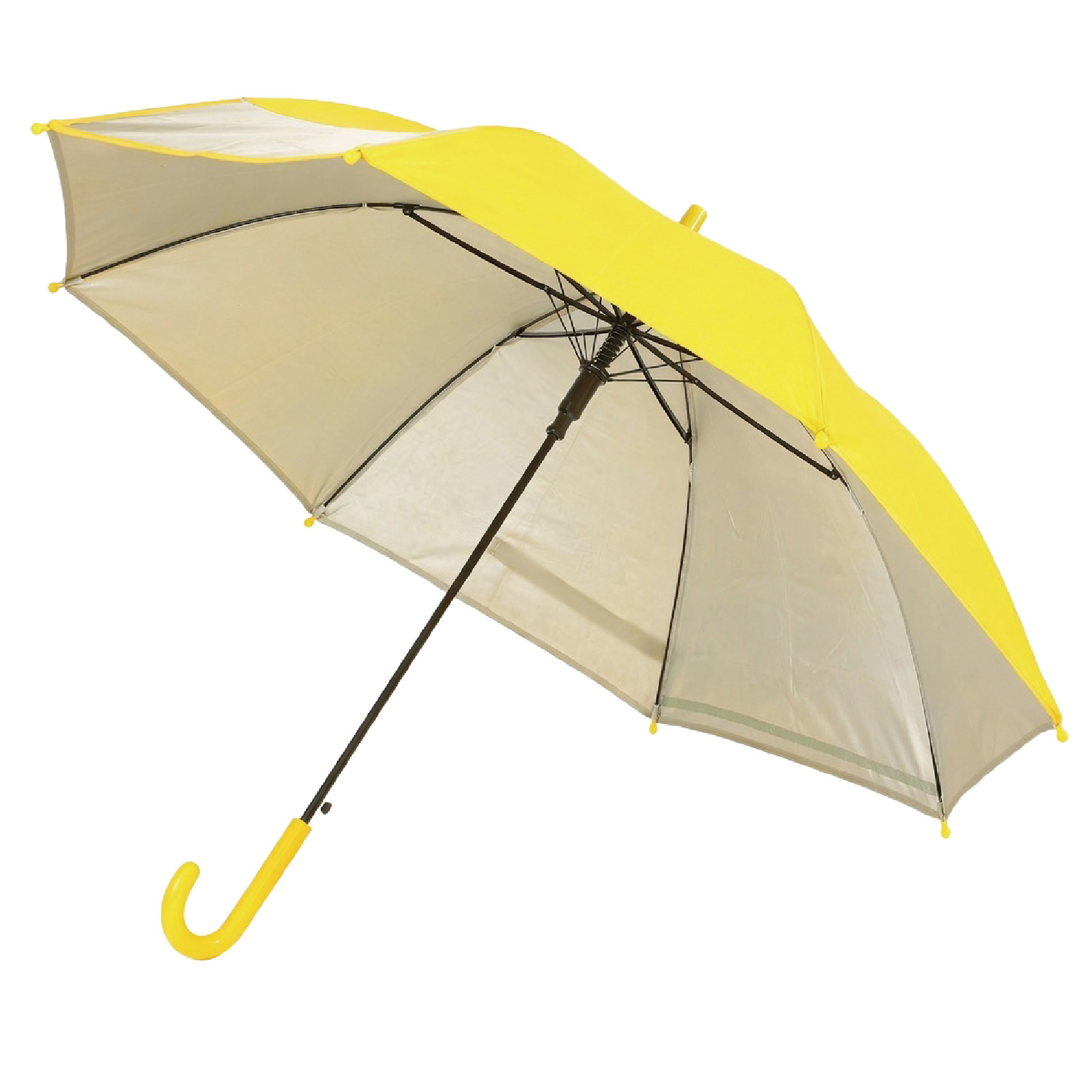晴雨兼用長傘　黄色　送料無料