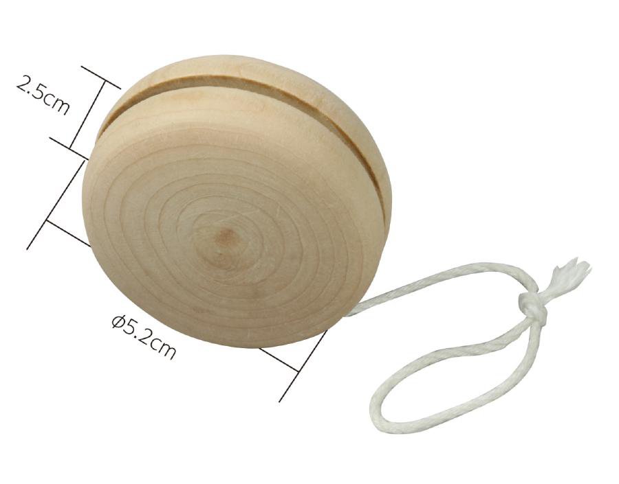 木製コンパクトヨーヨーヨーヨー コンパクト 小さめ 木製 木製玩具 無着色 手作り 着色可能 工作 お絵かき工作 お正月 新年 昔遊び 伝承玩具 ゲーム スポーツ