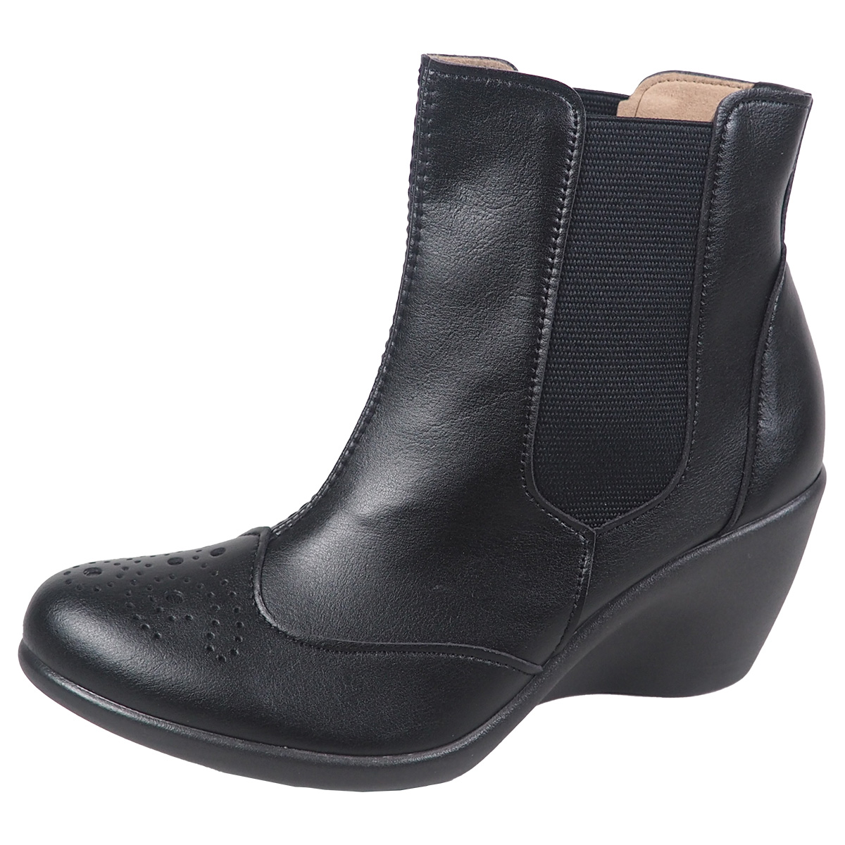 リゲッタ レディース ショート ブーツ サイドゴア 歩きやすい 脱ぎやすい 履きやすい 疲れない 冬  ウェッジソール | Re:getA | 02