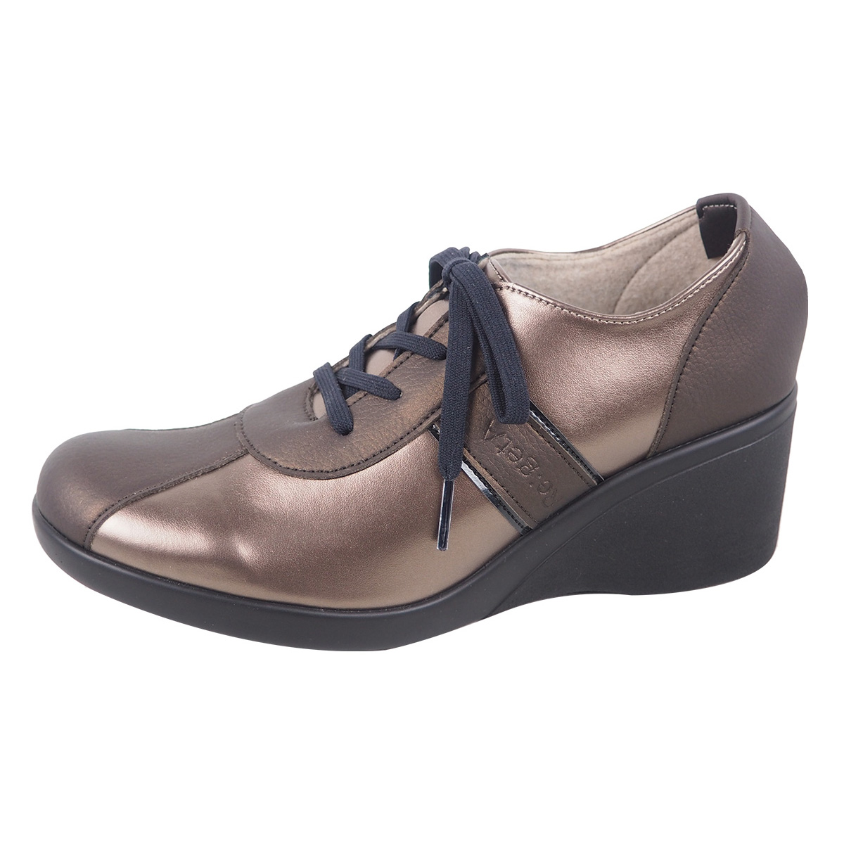 12%OFF セール リゲッタ 靴 レディース スニーカー 黒 痛くない 歩きやすい 6cm ヒール ウェッジソール sneakers | Re:getA | 01