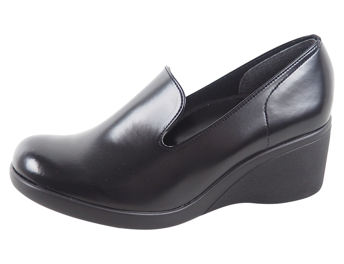 12%OFF セール リゲッタ  パンプス  痛くない 歩きやすい 黒 ヒール レディース  大きいサイズ ストレッチ スリッポン アウトレット | Re:getA | 01