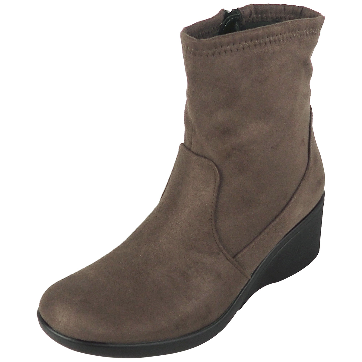 リゲッタ レディース ブーツ ショート 歩きやすい 厚底 黒 ウェッジソール 疲れない おしゃれ ショートブーツ 靴 履きやすい | Re:getA | 05