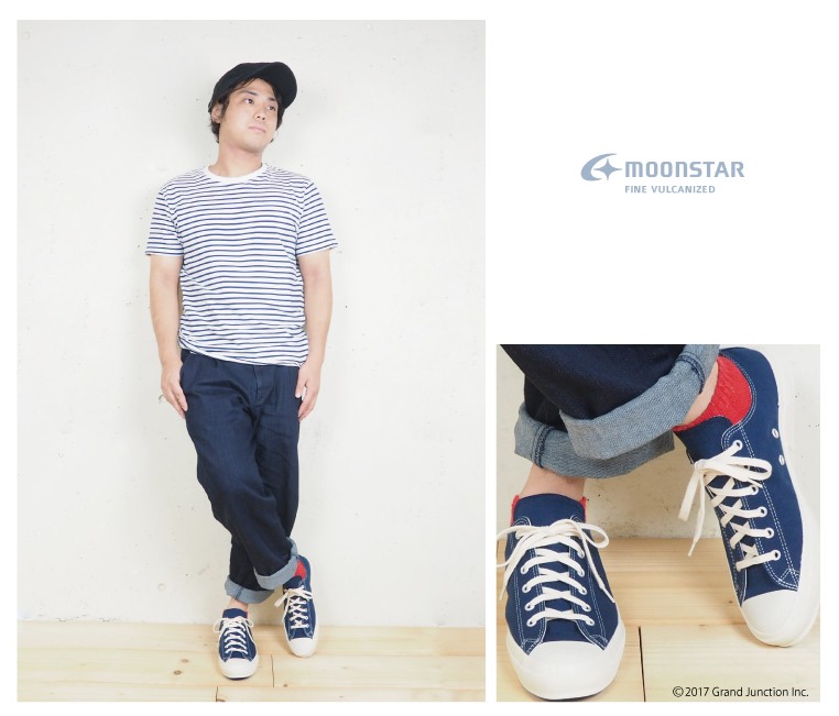MoonStar（ムーンスター） スニーカー 久留米絣 FINE VULCANIZED