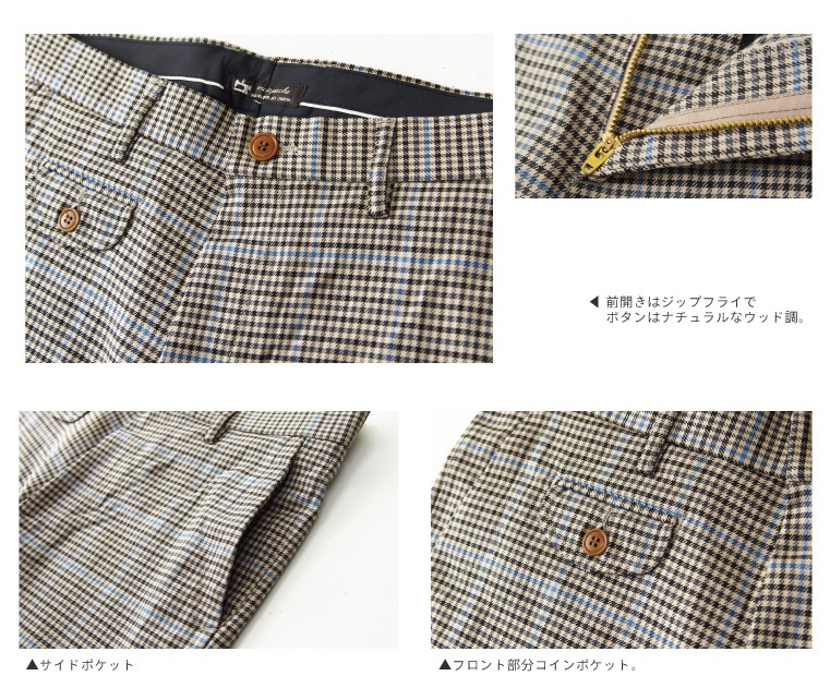 68％OFF》 セール クロップドパンツ チェック スラックス
