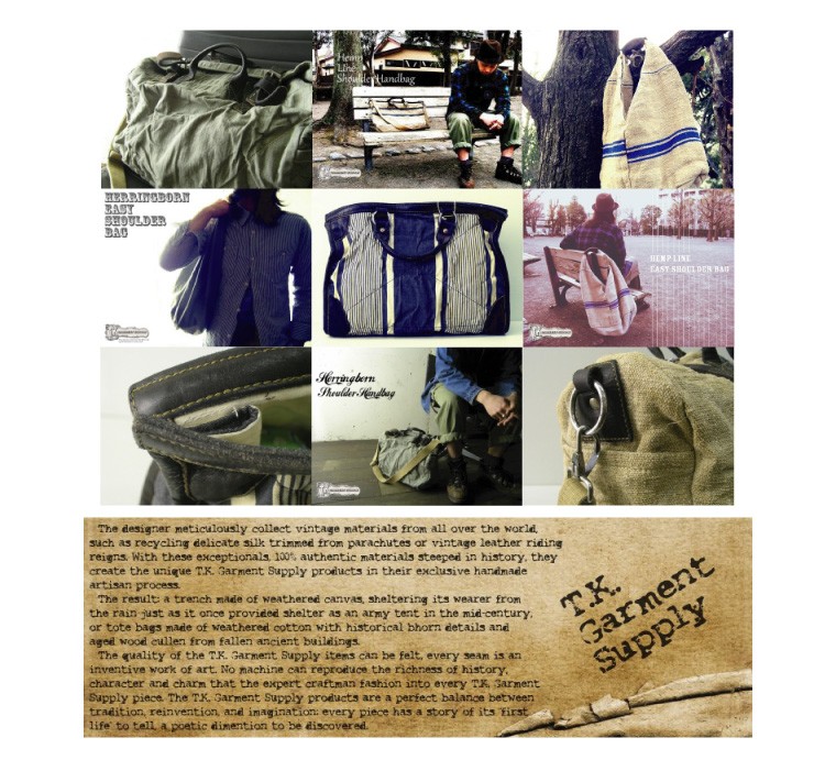 ショルダーバッグ メンズ レディース ヴィンテージ TK.Garment Supply