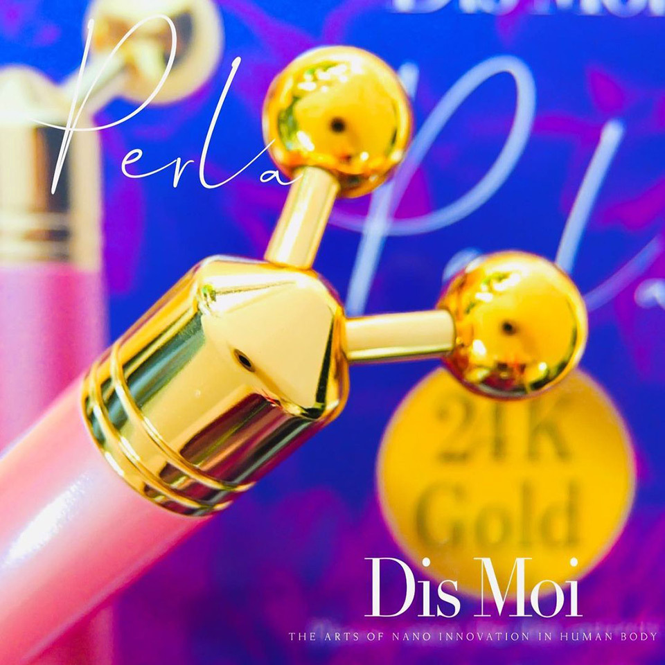 ペルラ EMS美顔器 DisMoi Perla 周波数加工 ハーツ加工 24K純金コート