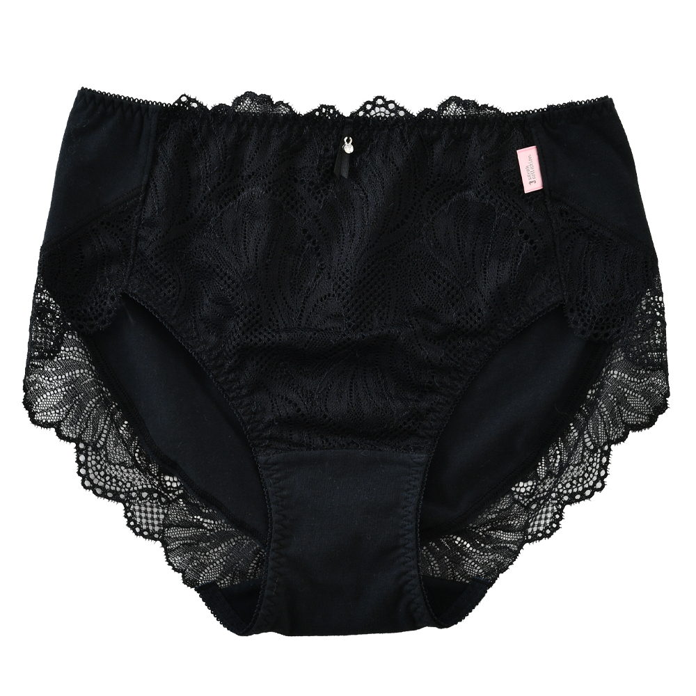 ショーツLL黒ラブ ショーツLL黒ラブ SHIROHATO（白鳩） ラブジェリー フラワーウィング T