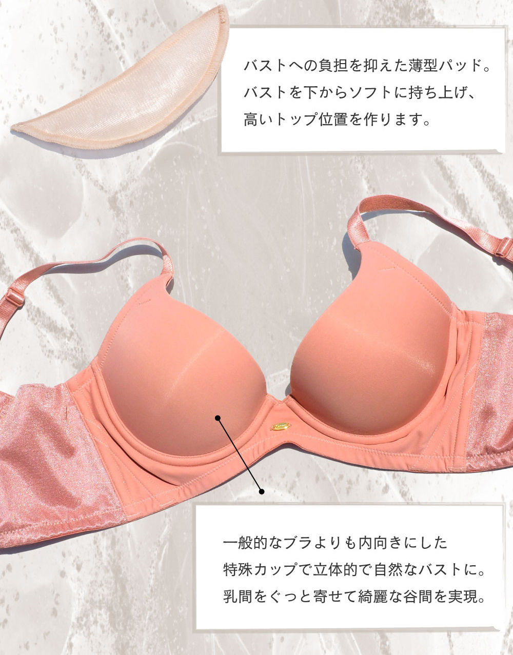 ブラジャー 育乳ブラ 育乳 脇高 補正下着 脇肉 贅肉 バストアップ 垂れ胸 補正 上下セット