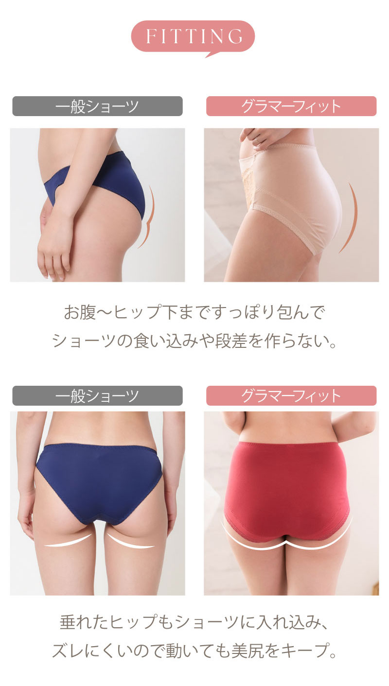 グラマーフィットブラ スタンダードショーツ glamore グラモア