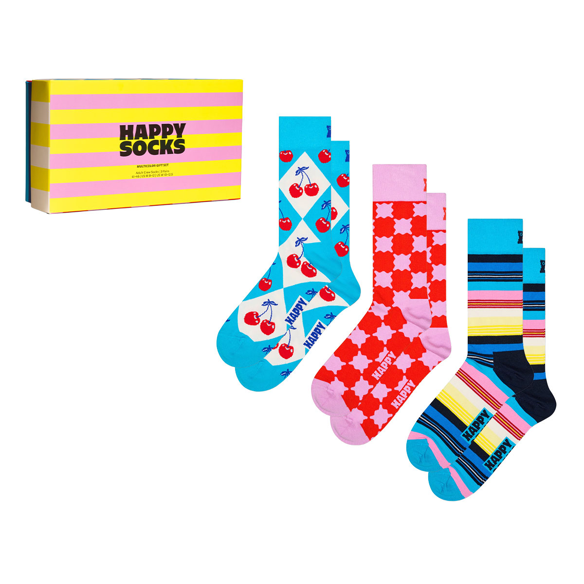 Happy Socks（ハッピーソックス） 41%OFF 箱入り 3足セット ソックス