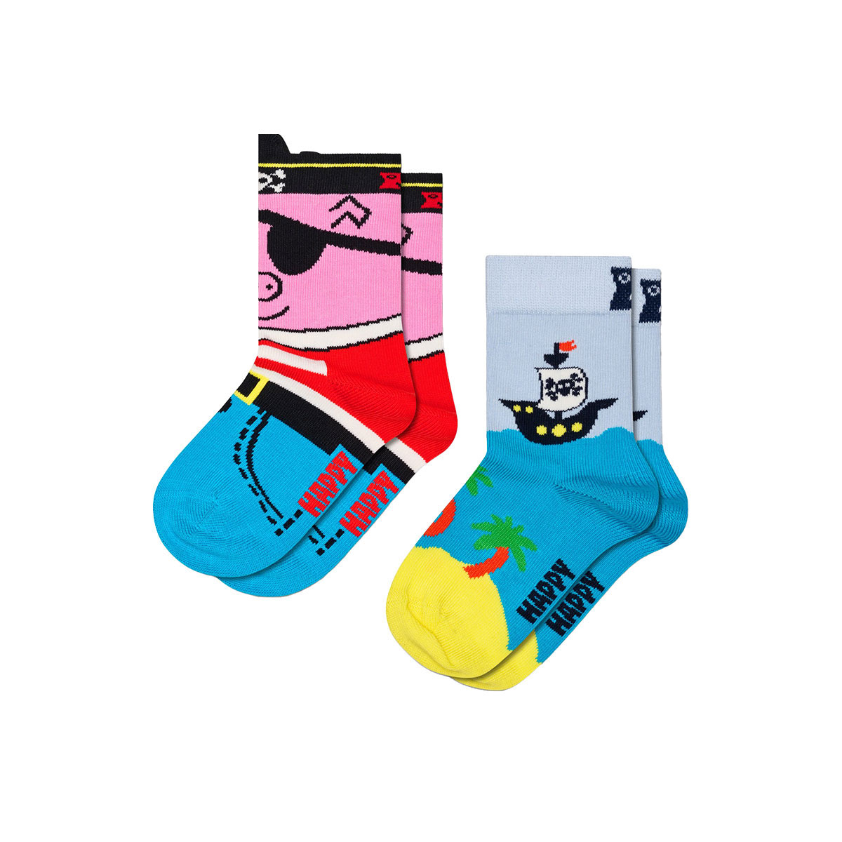 Happy Socks（ハッピーソックス） 43%OFF 2足セット キッズ パイレーツ
