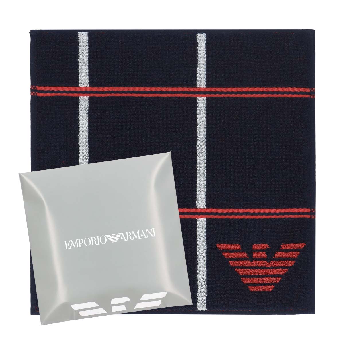 EMPORIO ARMANI ハンカチ タッターソール柄 エンポリオ