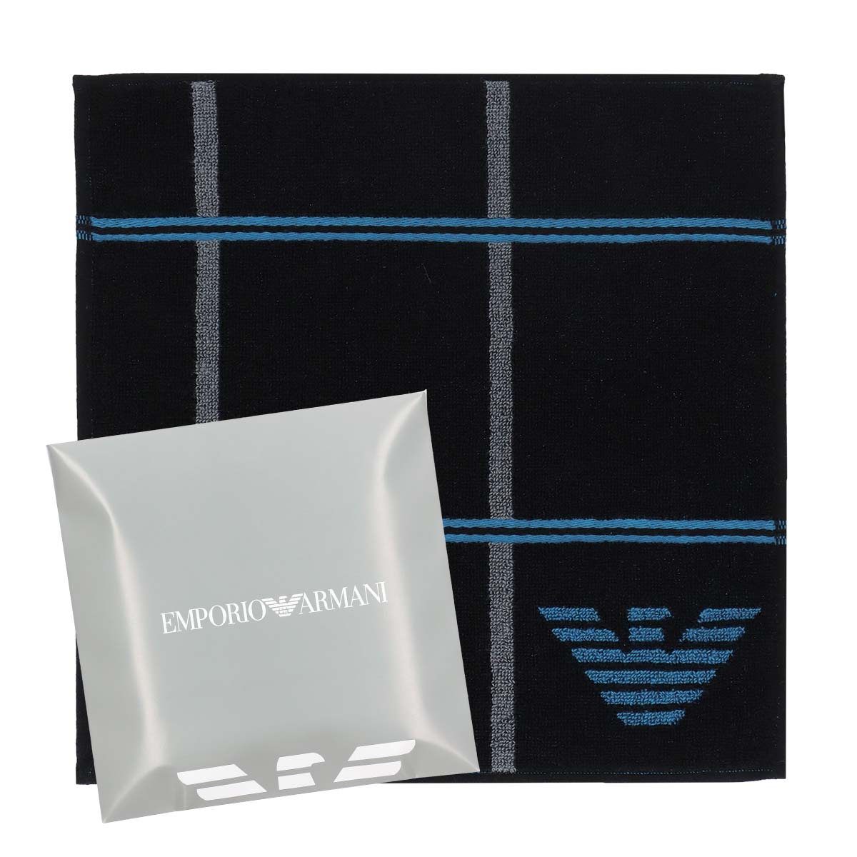 EMPORIO ARMANI ハンカチ タッターソール柄 エンポリオ アルマーニ