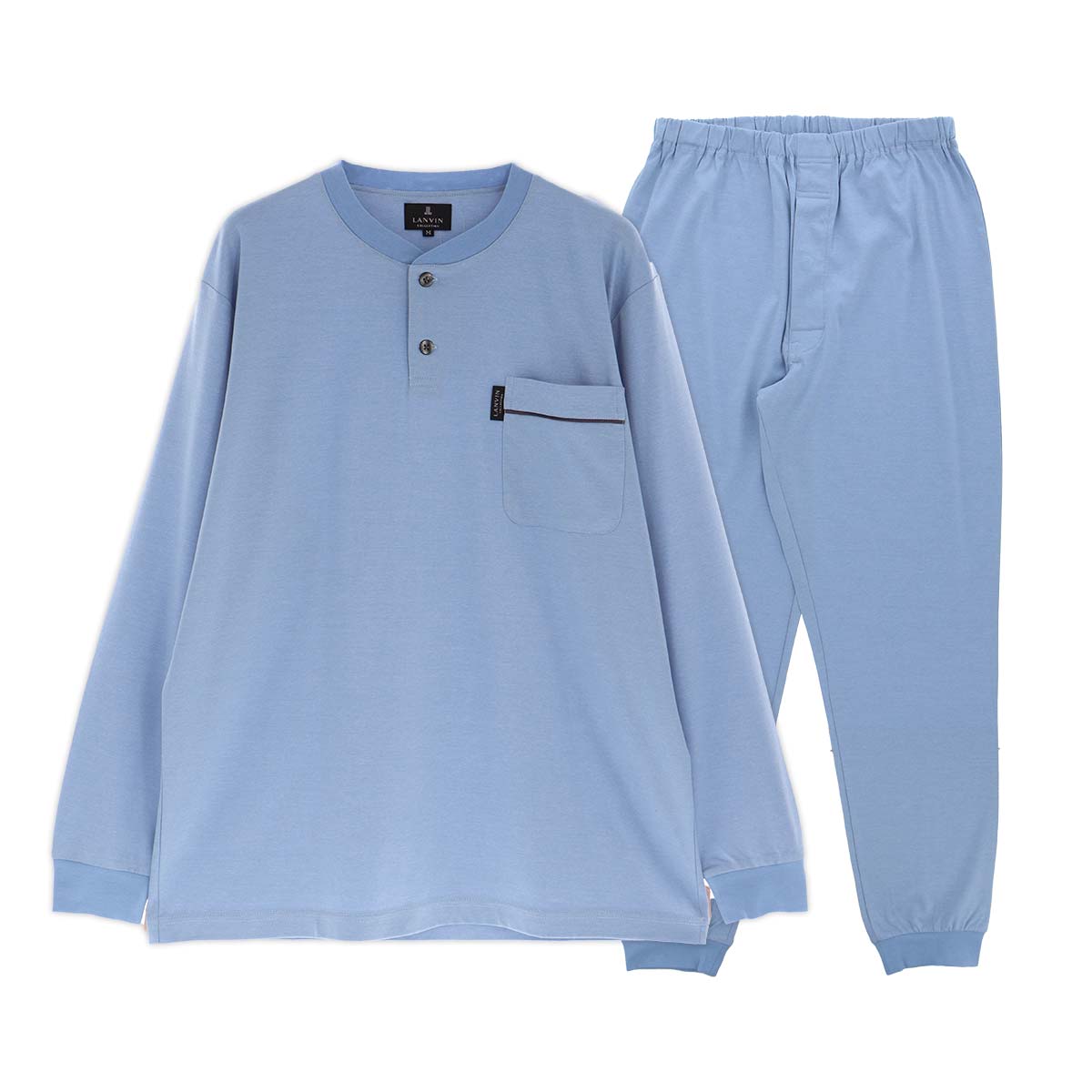 LANVIN コレクション パジャマ Lサイズ グレー/イエロー　秋冬用 54440008-sp_01.jpg