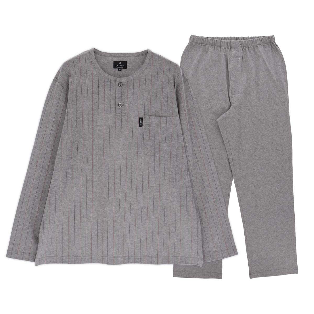 【新品未使用】LANVIN レディース 長袖パジャマ Lサイズ LANVIN COLLECTION パジャマ 上下セット【M Lサイズ】プレーン