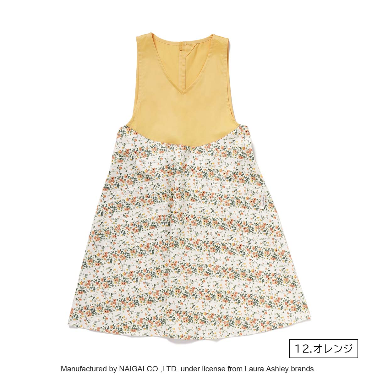 LAURA ASHLEY（ローラアシュレイ） エプロン 形態安定加工 ウェン