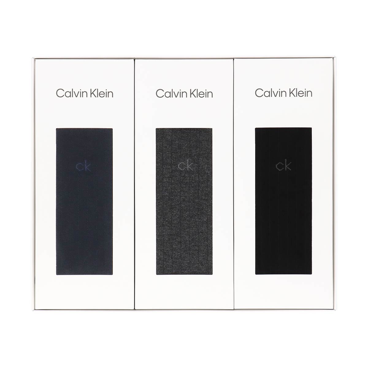 カルバンクライン ビジネスソックス 3足セット ギフト 箱入り 送料無料 ブランド靴下 クルー丈 メンズ プレゼント Calvin Klein 92592023-n（CK-30ec）giftset | Calvin Klein | 01