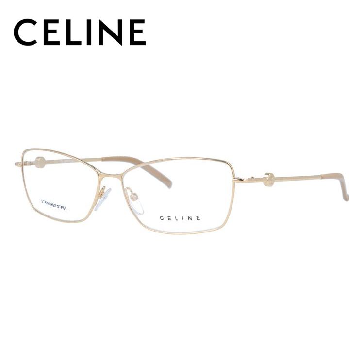 セリーヌ フレーム 伊達 度付き 度入り メガネ 眼鏡 CELINE VC1243 55サイズ 0300 レディース スクエア プレゼント ギフト ラッピング無料