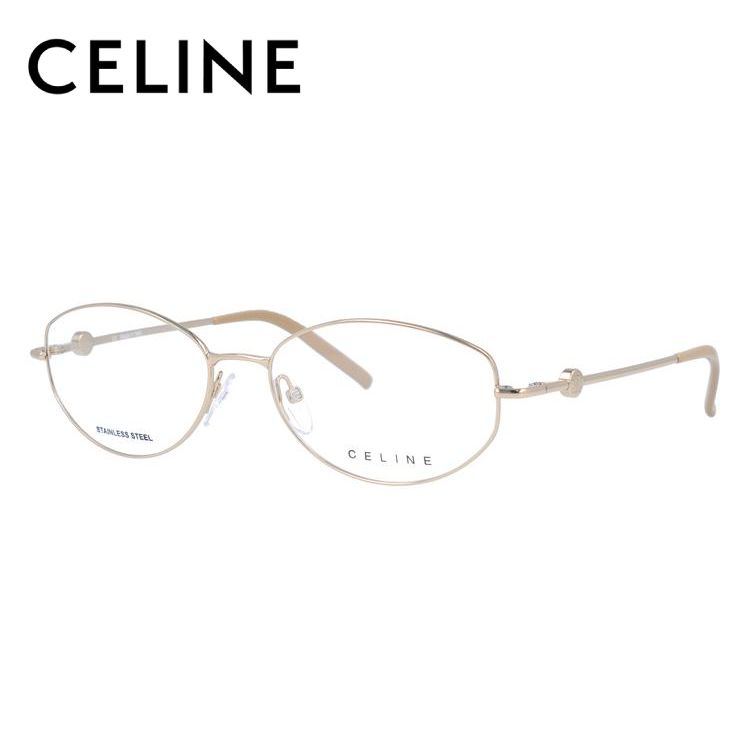 セリーヌ フレーム 伊達 度付き 度入り メガネ 眼鏡 CELINE VC1244 54サイズ 0300 レディース ラウンド プレゼント ギフト ラッピング無料