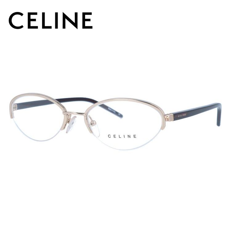 セリーヌ フレーム 伊達 度付き 度入り メガネ 眼鏡 CELINE VC1252M 52サイズ 0300 レディース ハーフリム/フォックス プレゼント ギフト ラッピング無料｜glass-expert｜02